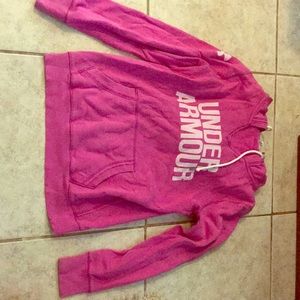 Under armour pink jacket xs